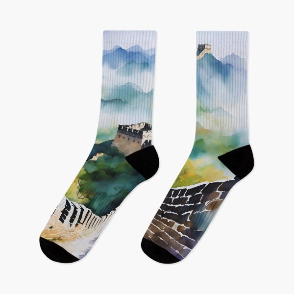 Item preview, Great Wall Watercolor Art designed and sold by colorvisionart.