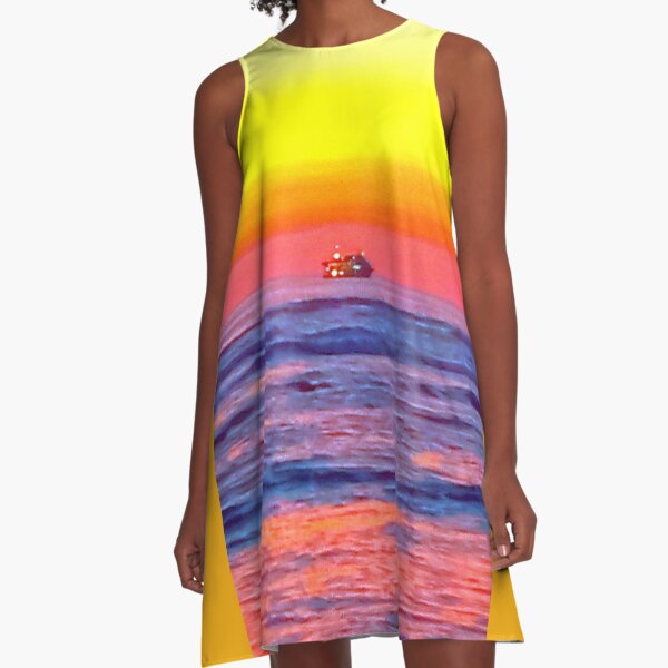 Leahi Park sunset cruise A-Line Dress