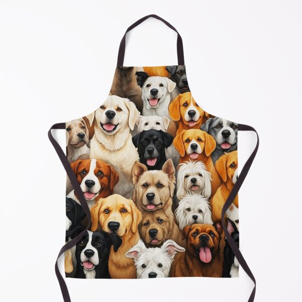 Item preview, Adorable Dogs Collage - Illustration Of Many Dog Faces designed and sold by SassyArtistry.