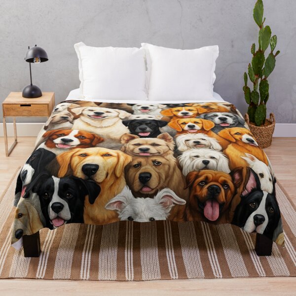 Item preview, Adorable Dogs Collage - Illustration Of Many Dog Faces designed and sold by SassyArtistry.