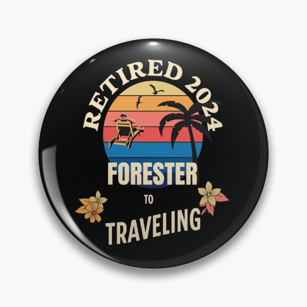 Item preview, Retired Forester 2024. Tropical Sunset Retirement Vibes Design designed and sold by johnharry3.