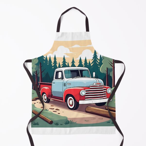Item preview, classic farm truck in  the woods designed and sold by Cardsurveyors.