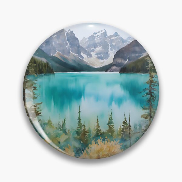 Item preview, Banff National Park Watercolor Art designed and sold by colorvisionart.