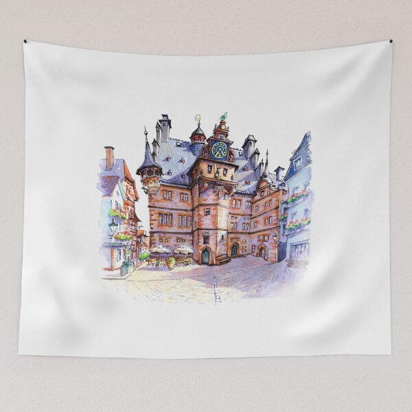 Item preview, Marburg Old Town Hall, Germany designed and sold by kavalenkavart.