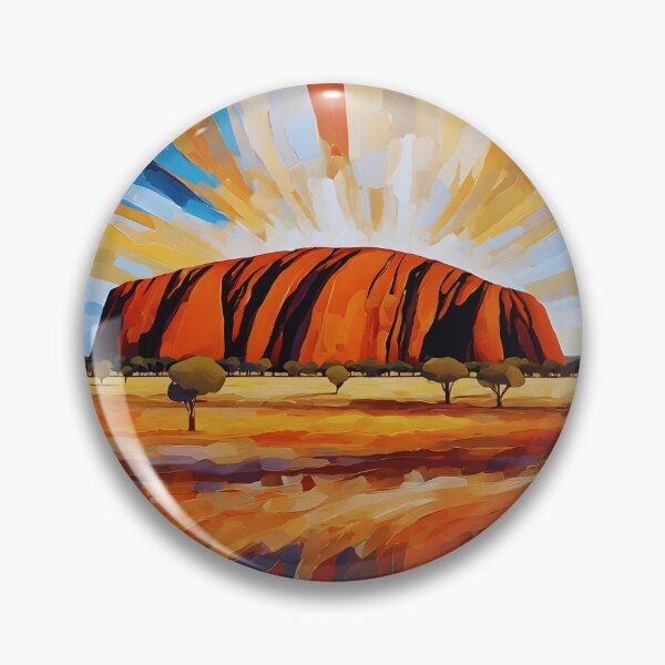 Aperçu de l'œuvre Ayers Rock Éveil Art abstrait créée et vendue par colorvisionart.