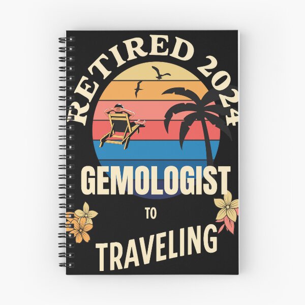 Item preview, Retired Gemologist 2024. Tropical Sunset Retirement Vibes Design designed and sold by johnharry3.