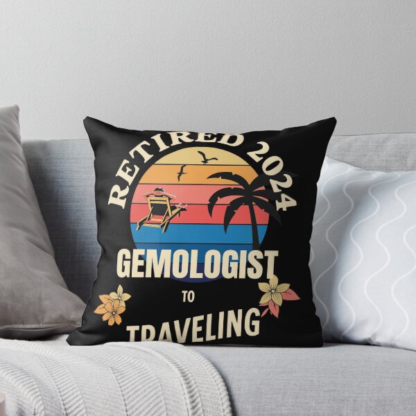 Item preview, Retired Gemologist 2024. Tropical Sunset Retirement Vibes Design designed and sold by johnharry3.