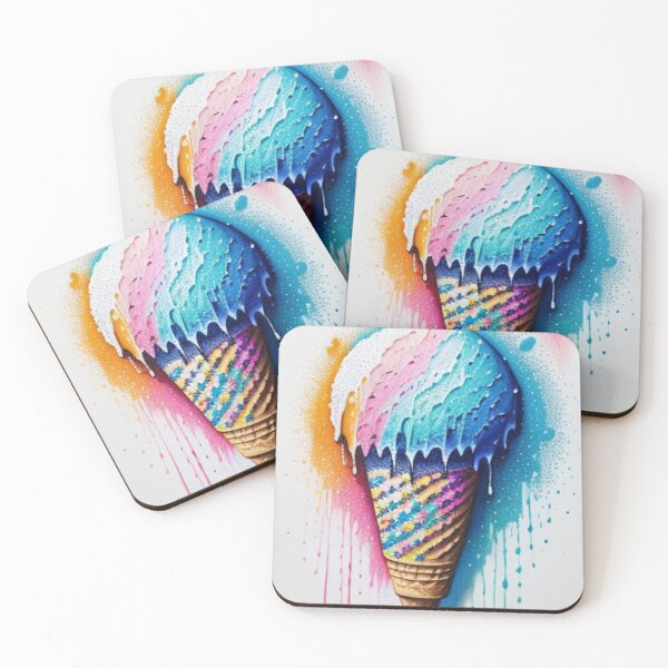 Item preview, Colorful dripping snowcone  designed and sold by Roxburylane.