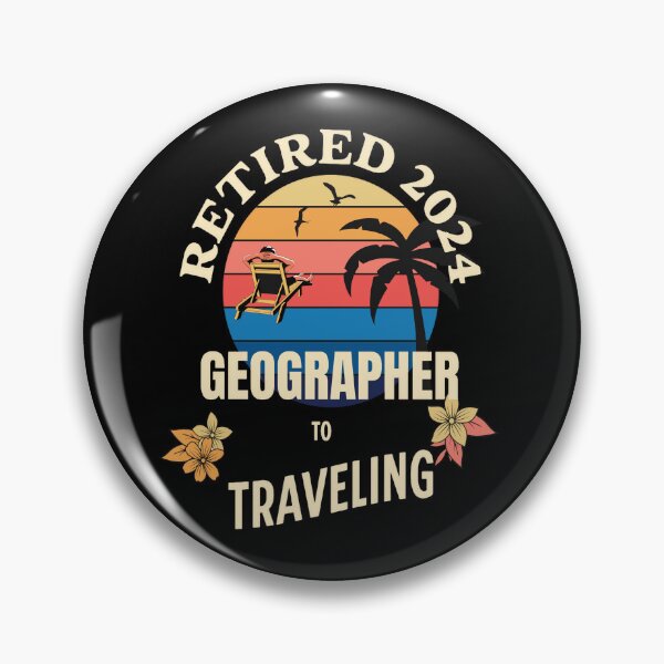 Artikelvorschau, Geograph im Ruhestand 2024. Tropical Sunset Retirement Vibes Design entworfen und verkauft von johnharry3.