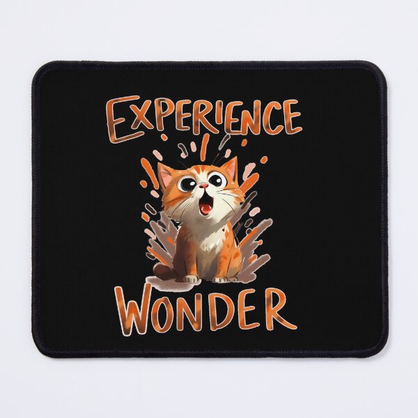 Item preview, Experience Wonder Cute Kitten Shirt and Sticker Design by Zeesdesign on Redbubble - Black Shirt designed and sold by ZEESDESIGN.