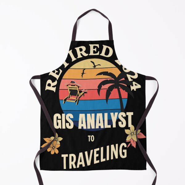 Item preview, Retired Gis Analyst 2024. Tropical Sunset Retirement Vibes Design designed and sold by johnharry3.