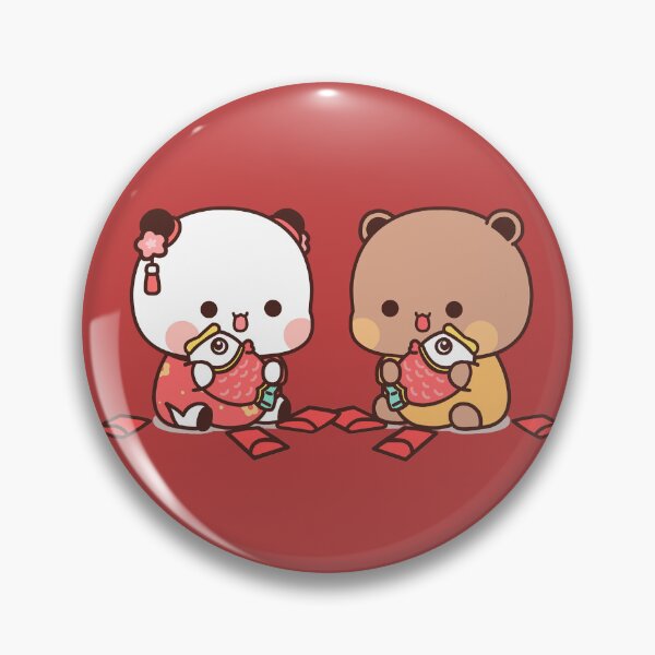 Item preview, Bubu and Dudu | Chinese New Year | Cute Bear Couple | Panda Yier | Bubu Brownie Bear designed and sold by valeriehsin.