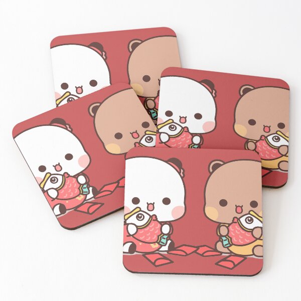 Item preview, Bubu and Dudu | Chinese New Year | Cute Bear Couple | Panda Yier | Bubu Brownie Bear designed and sold by valeriehsin.
