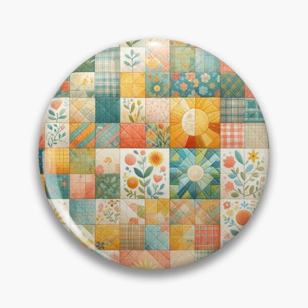 Item preview, Summer Inspired Patchwork Quilt Pattern designed and sold by PinUpPizzazz.