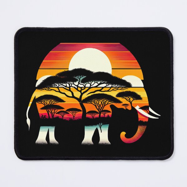 Item preview, Cool sunset Elephant Black History African America Flag Lion T-Shirt designed and sold by MAPDDesigns.