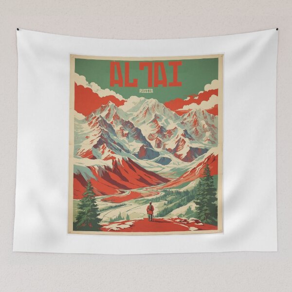 Item preview, Altai Russia Vintage Poster Tourism  designed and sold by TravelersGems.