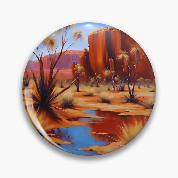 Item preview, Outback Oasis Oil-Painted Art designed and sold by colorvisionart.