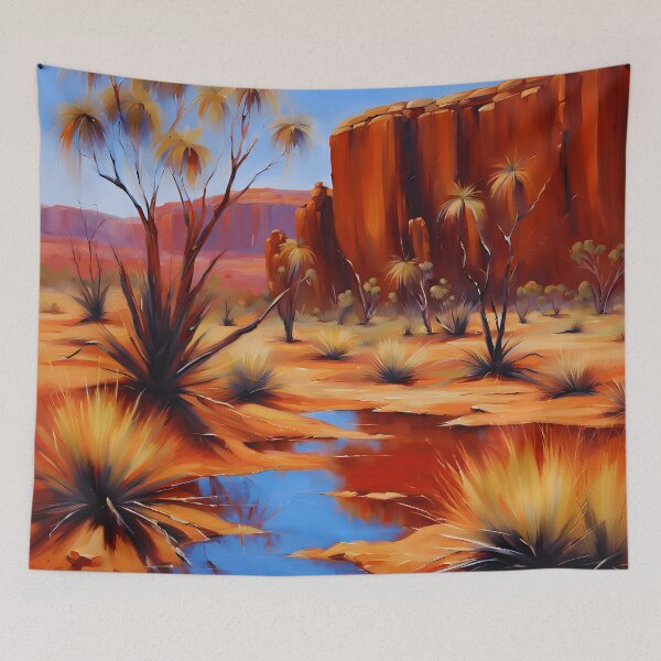 Item preview, Outback Oasis Oil-Painted Art designed and sold by colorvisionart.