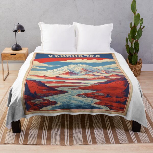 Item preview, Kamchatka Russia Vintage Poster Tourism  designed and sold by TravelersGems.