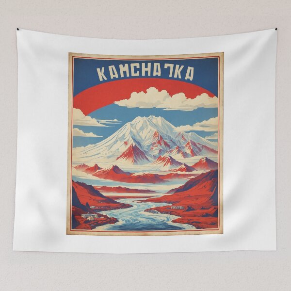Item preview, Kamchatka Russia Vintage Poster Tourism  designed and sold by TravelersGems.