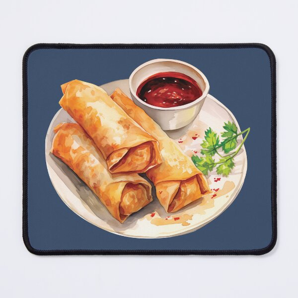 Item preview, Asian Fried Spring Rolls with Dipping Sauce designed and sold by Alicia Chee.