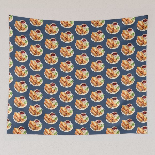 Item preview, Asian Fried Spring Rolls with Dipping Sauce designed and sold by Alicia Chee.
