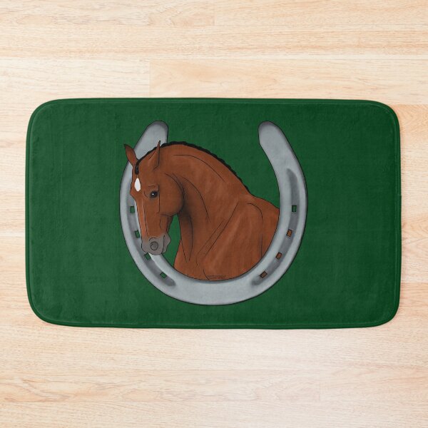 Item preview, Bay Warmblood Nested in Horseshoe designed and sold by DappledMoon.
