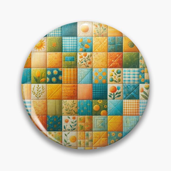 Item preview, Summer Inspired Patchwork Quilt Pattern designed and sold by PinUpPizzazz.