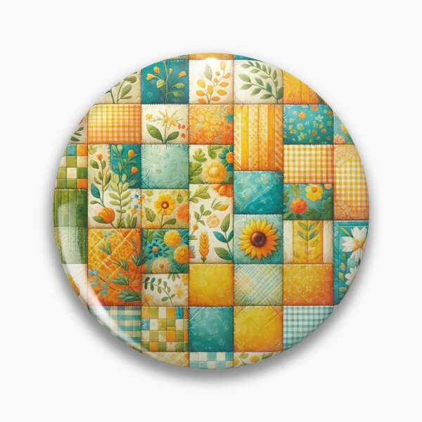 Item preview, Summer Inspired Patchwork Quilt Pattern designed and sold by PinUpPizzazz.