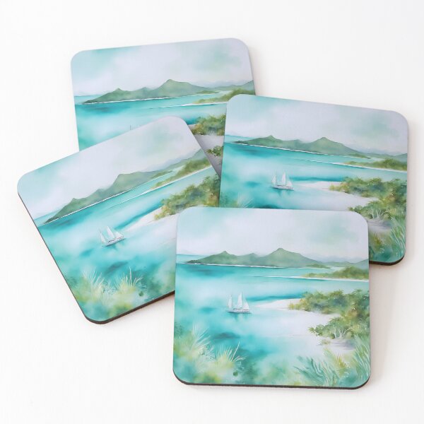 Item preview, Whitsundays Watercolor Art designed and sold by colorvisionart.