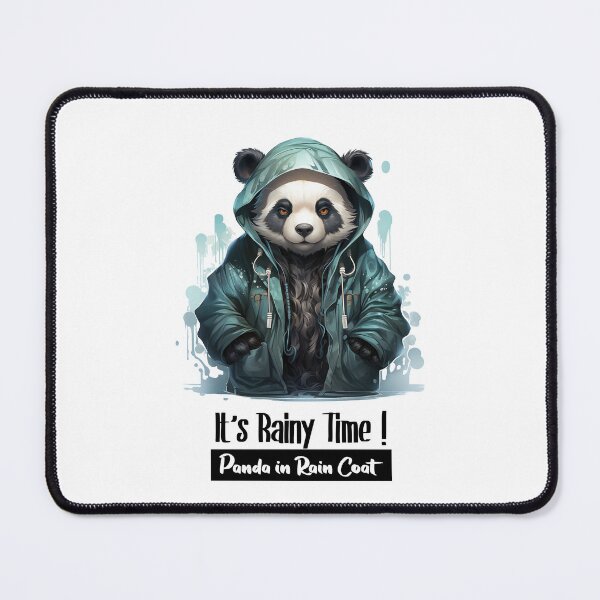 Item preview, Cute Panda in Rain Coat in Rainy Time ! designed and sold by Mohammed Sohail Khan.