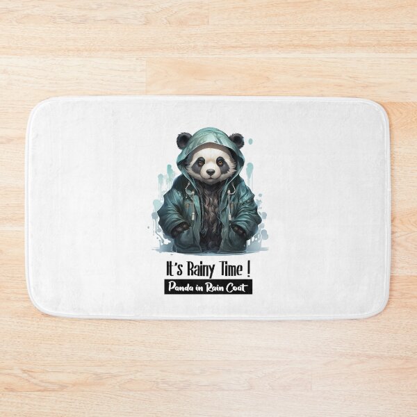 Item preview, Cute Panda in Rain Coat in Rainy Time ! designed and sold by Mohammed Sohail Khan.