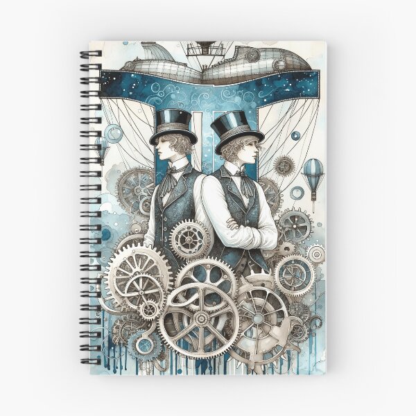 Item preview, Steampunk Zodiac Gemini 4 designed and sold by Petalglassjade.