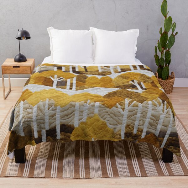 Item preview, Quivering Aspen Quilt designed and sold by colorvisionart.