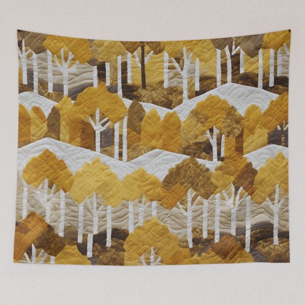 Item preview, Quivering Aspen Quilt designed and sold by colorvisionart.