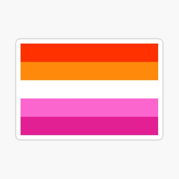 Inclusive Lesbian Flag Sticker