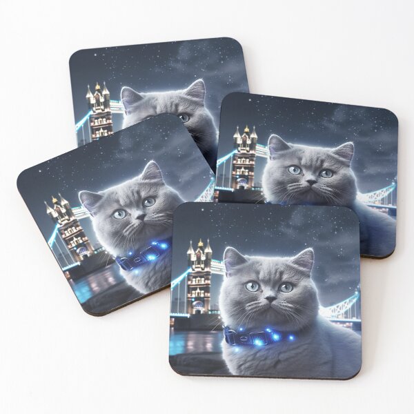 Item preview, British Shorthair Cat In London designed and sold by Nocturne  Paws.