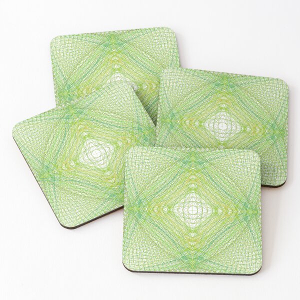 Item preview, Rectangular Pattern #4 Morph C [13696-Greens-WB] designed and sold by LottMultimedia.