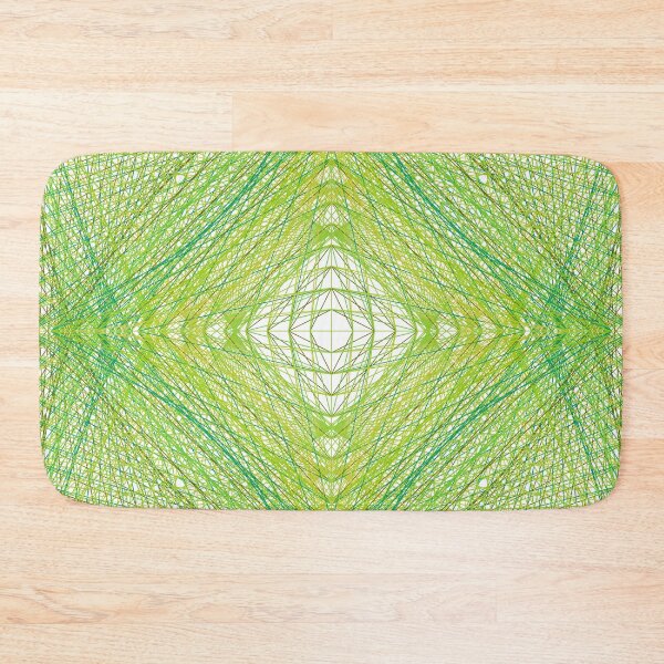 Item preview, Rectangular Pattern #4 Morph C [13696-Greens-WB] designed and sold by LottMultimedia.