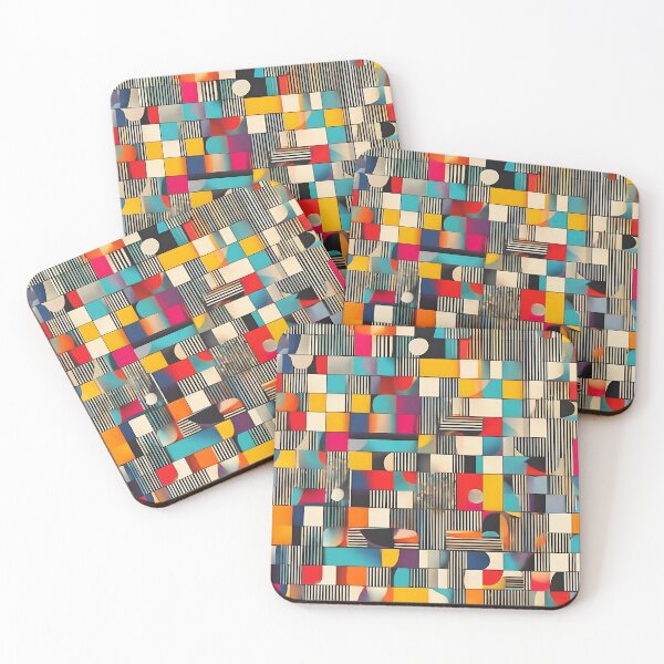 Item preview,   Marvelous Colorful Bauhaus Pattern  designed and sold by DigiDreamyArt.