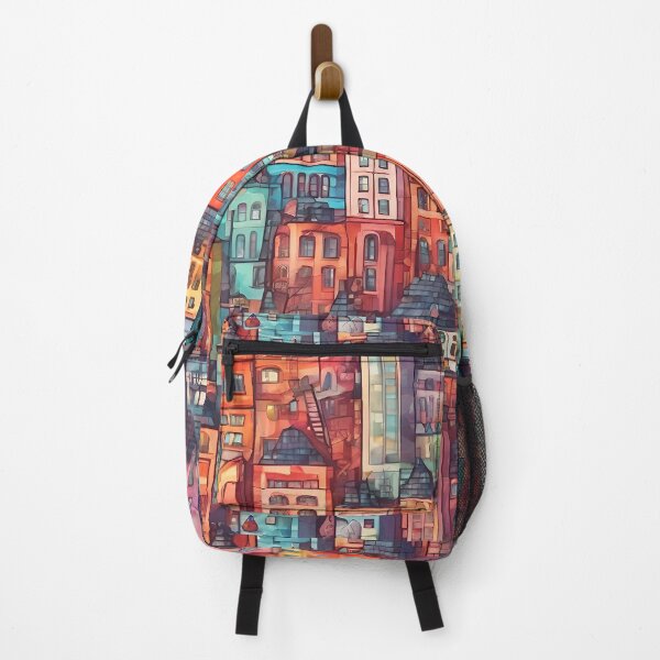 Item preview, Marvelous Colorful City Pattern  designed and sold by DigiDreamyArt.