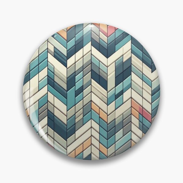 Item preview, Herringbone Pattern - Blue White Pink Narrow Pattern ; Pattern,  Chevron designed and sold by PatternInArt.
