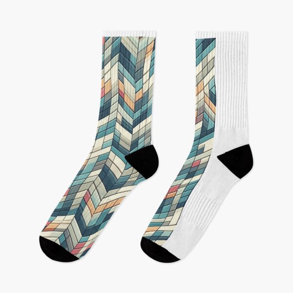 Item preview, Herringbone Pattern - Blue White Pink Narrow Pattern ; Pattern,  Chevron designed and sold by PatternInArt.