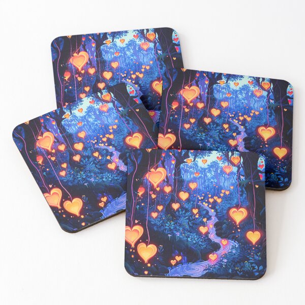 Item preview, Enchanted Affection: Luminous Heart Forest designed and sold by dungeonwarriors.