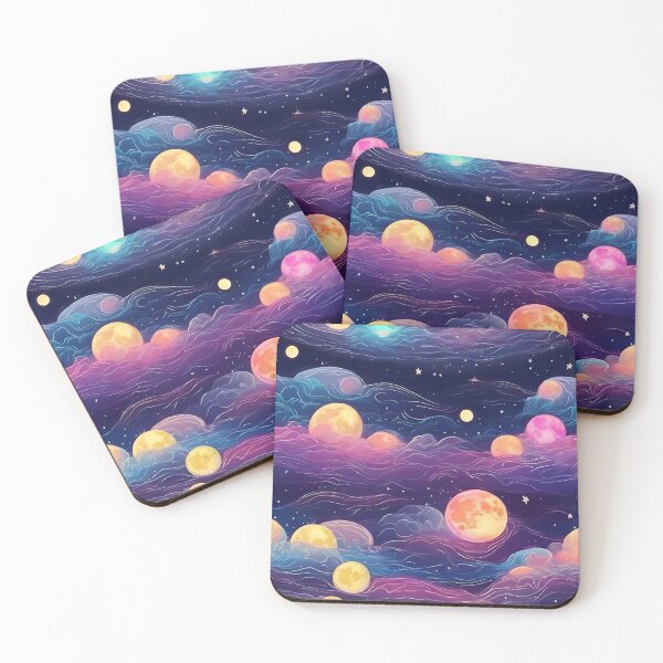 Item preview,  Marvelous Colorful Moon Pattern  designed and sold by DigiDreamyArt.