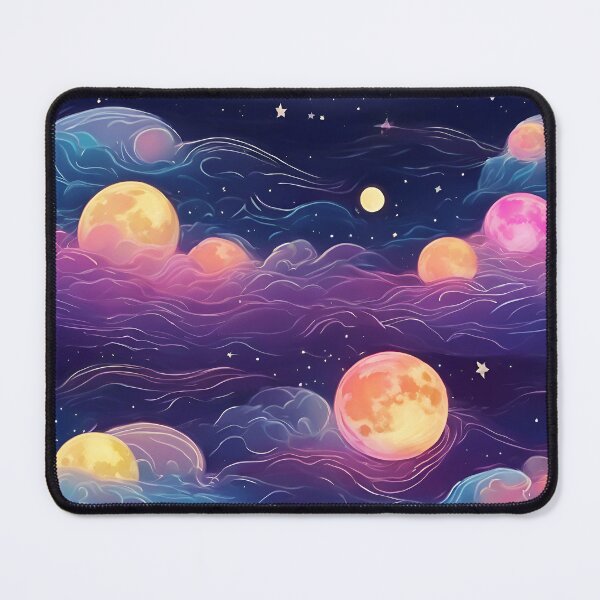 Item preview,  Marvelous Colorful Moon Pattern  designed and sold by DigiDreamyArt.