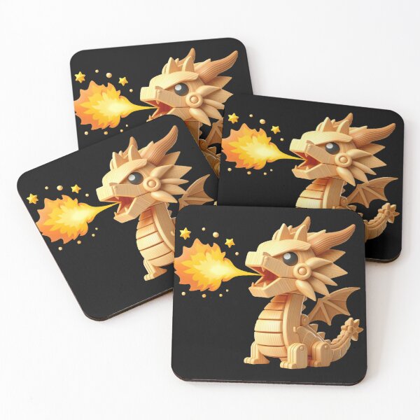 Item preview, Yellow Wood Dragon designed and sold by SneakkiArt.