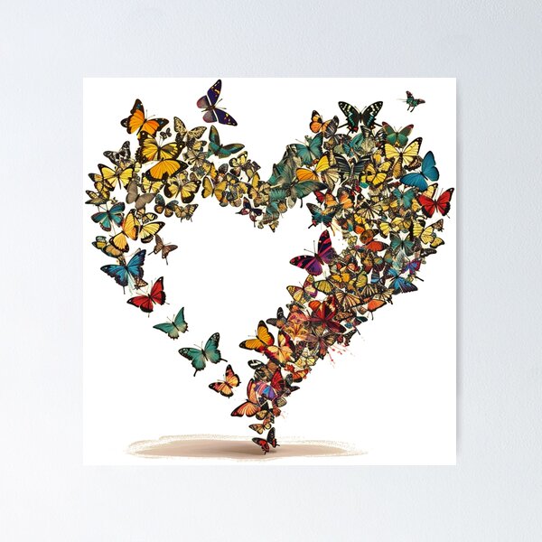 Item preview, Fluttering Heart: A Kaleidoscope of Butterflies designed and sold by dungeonwarriors.