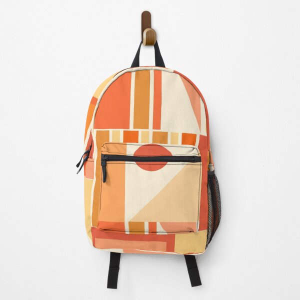 Item preview, Mid Century Modern Modtastic Orange Peach Geometric Abstract Pattern designed and sold by kierkegaard.