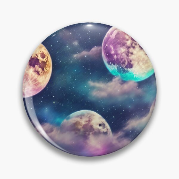 Item preview, Marvelous Colorful Full Moon Pattern  designed and sold by DigiDreamyArt.